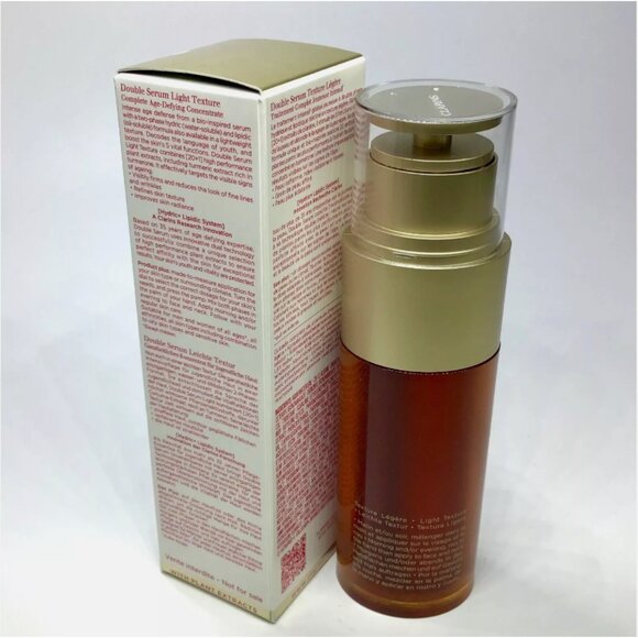 Clarins Double Serum LIGHT TEXTURE Complete Age Control Concentrate 50ml / 1.6oz - Picture 2 of 3